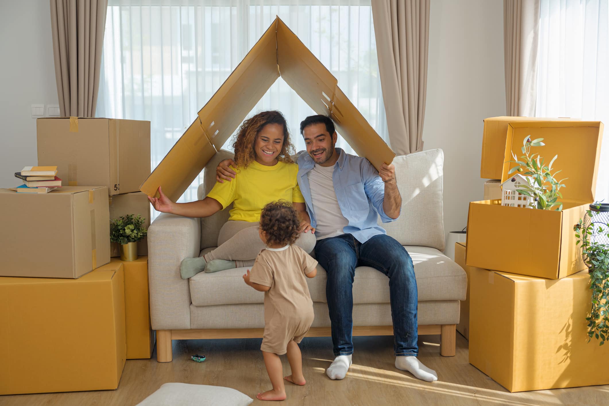 Concept of housing for family.